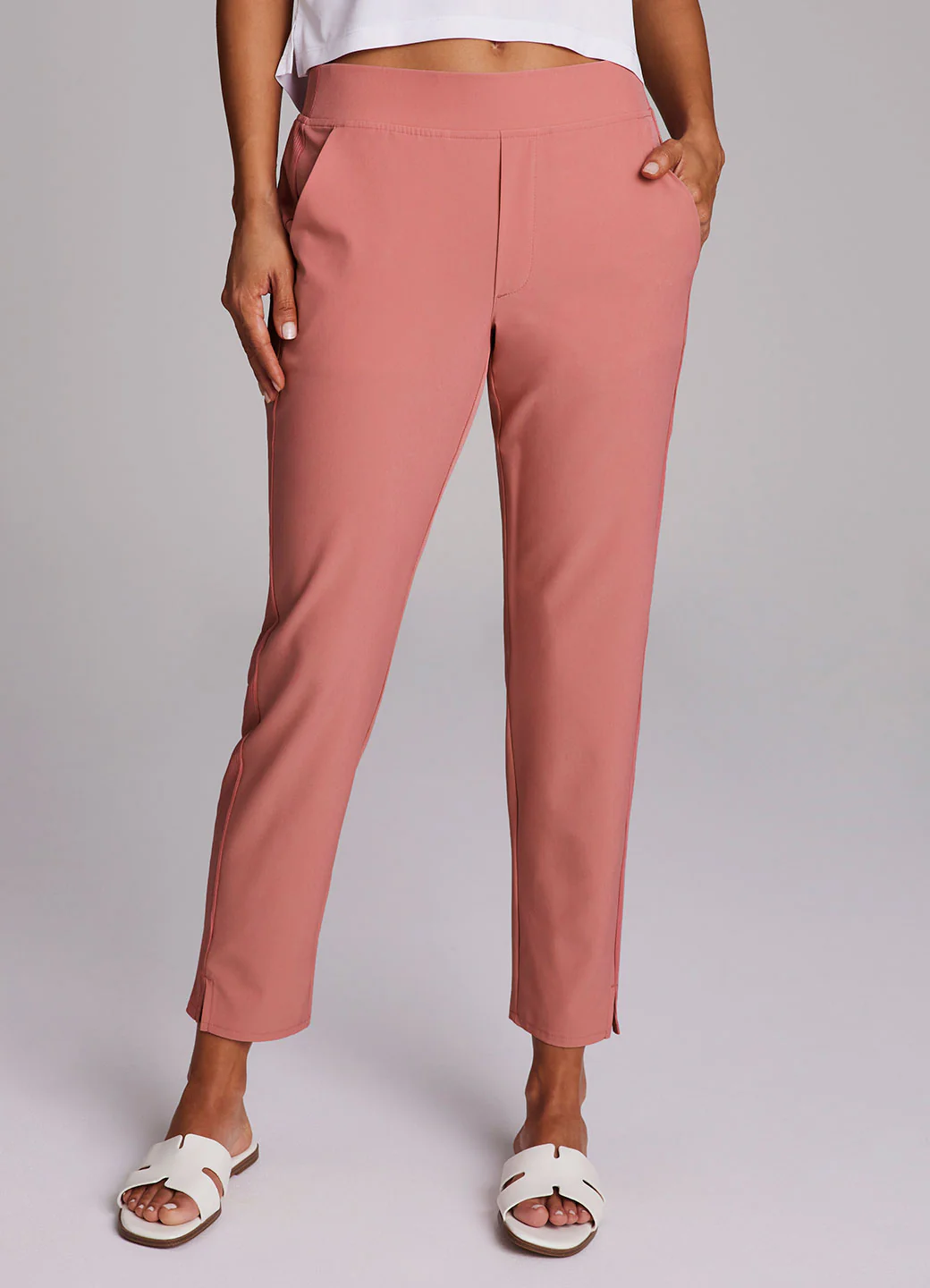 City Stretch Ribbed Ankle Pant - Image 3