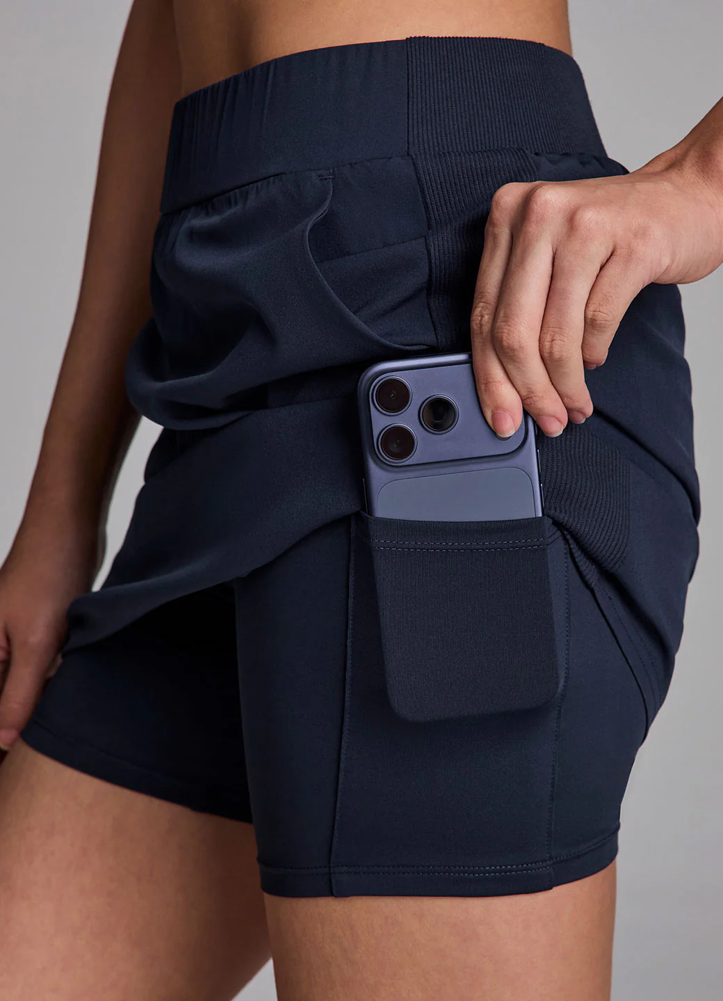 Everyday Ribbed Longer Length Skort - Image 9