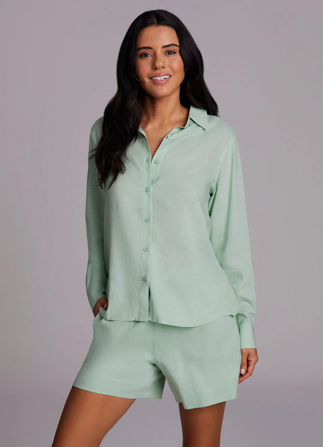 Laidback Linen Button Down Shirt - Image 24