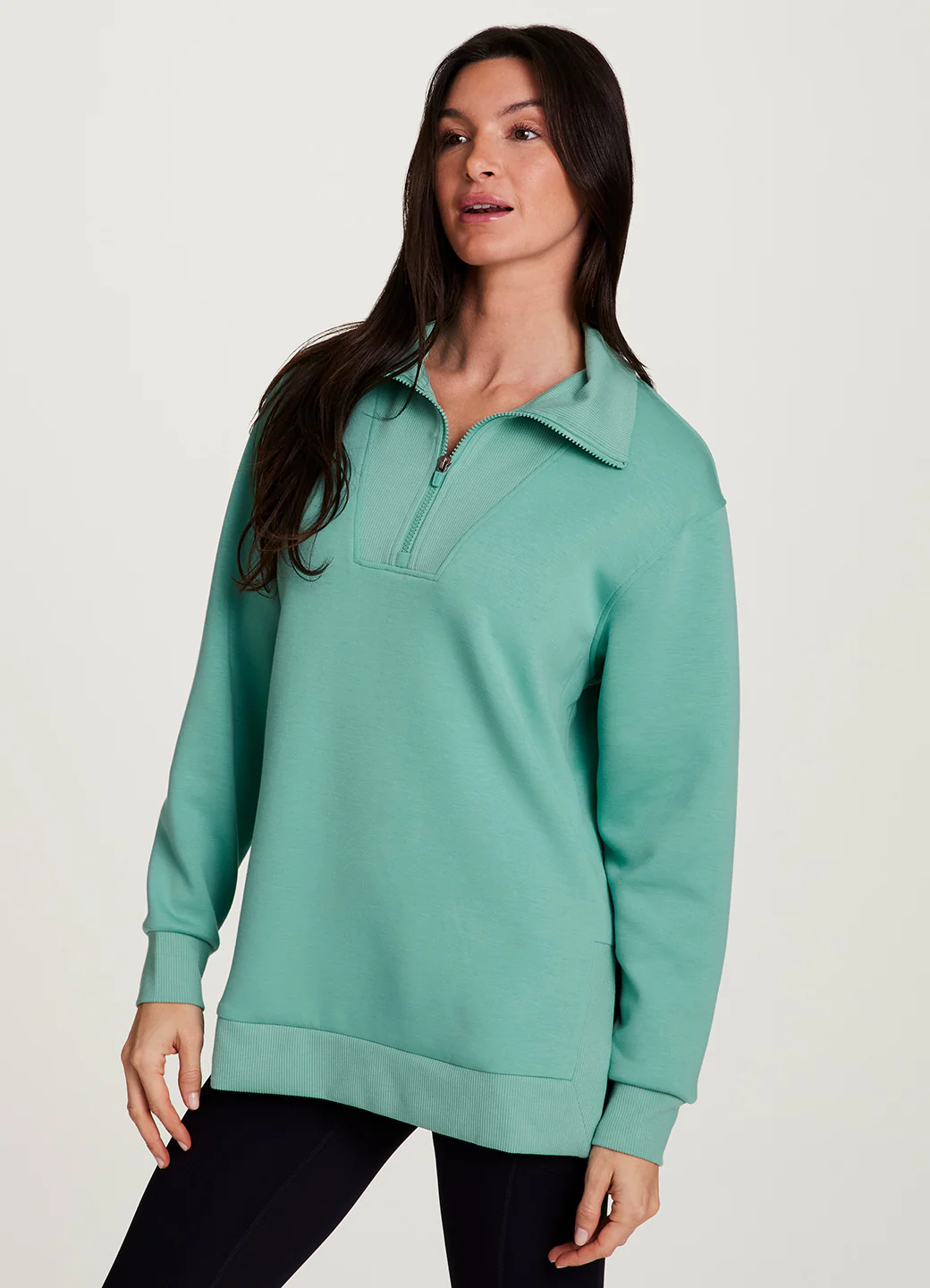 LuxeSoft 1/4 Zip Tunic - Image 10