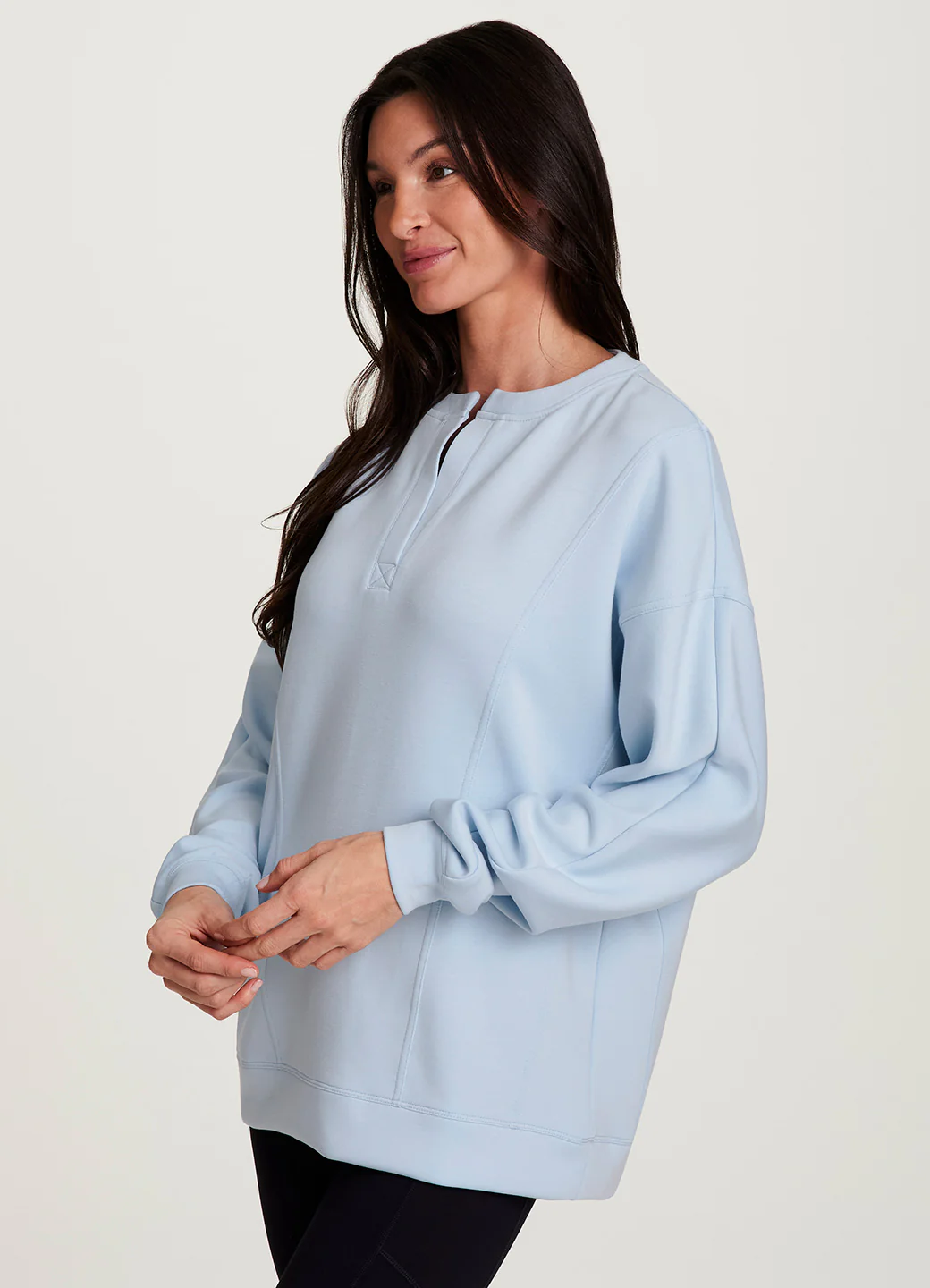 LuxeSoft Henley Pullover - Image 15