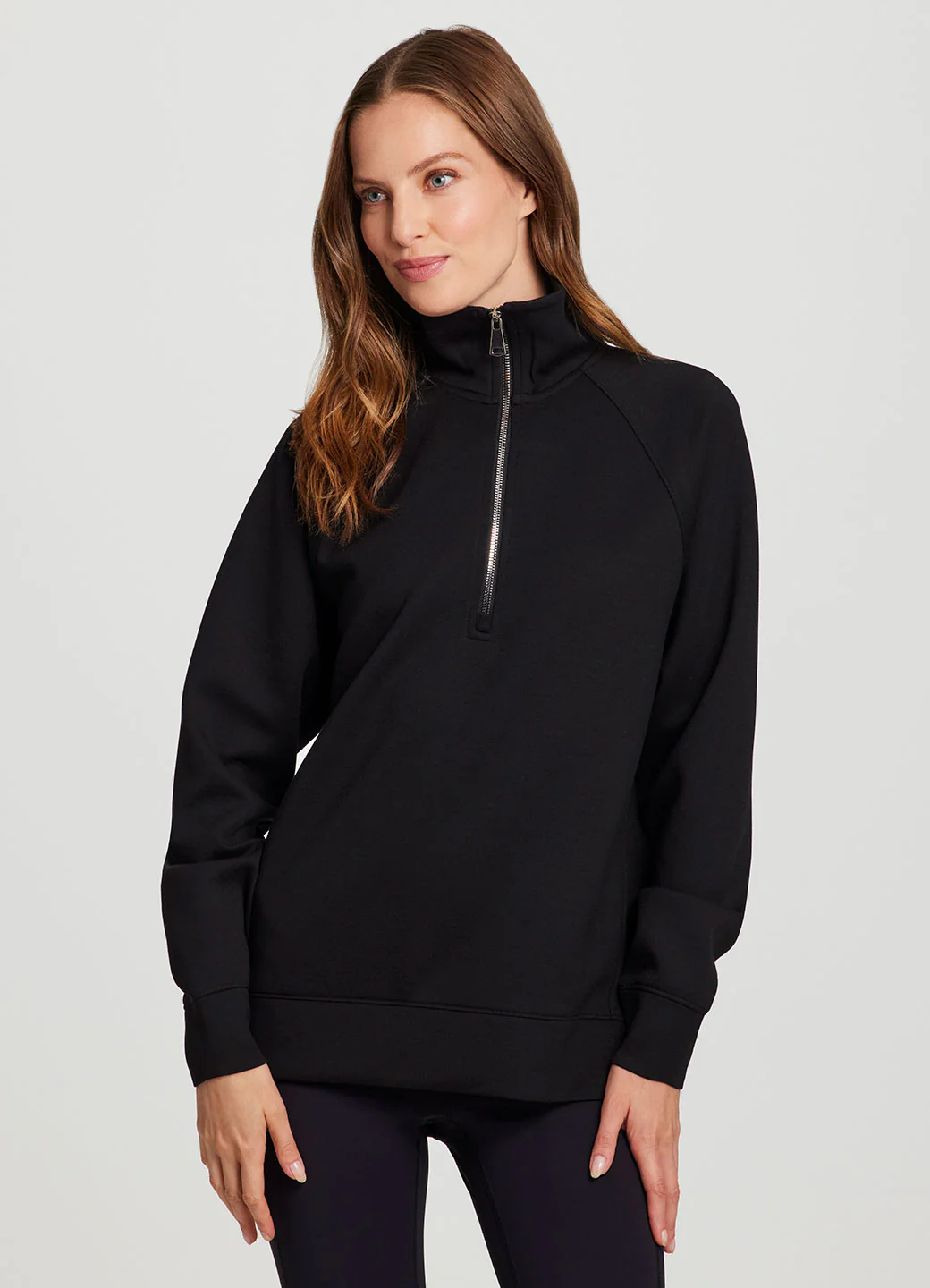 LuxeSoft Oversized Half Zip Pullover - Image 10