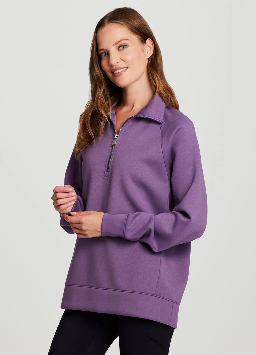 LuxeSoft Oversized Half Zip Pullover - Image 18