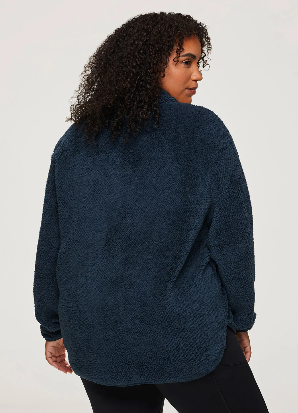 Plus Dylan 1/4 Zip Sherpa Pullover - Image 7