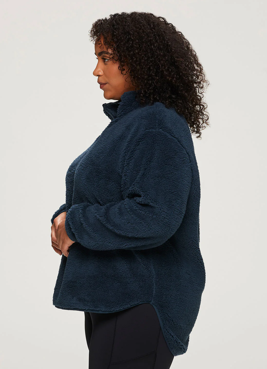 Plus Dylan 1/4 Zip Sherpa Pullover - Image 9