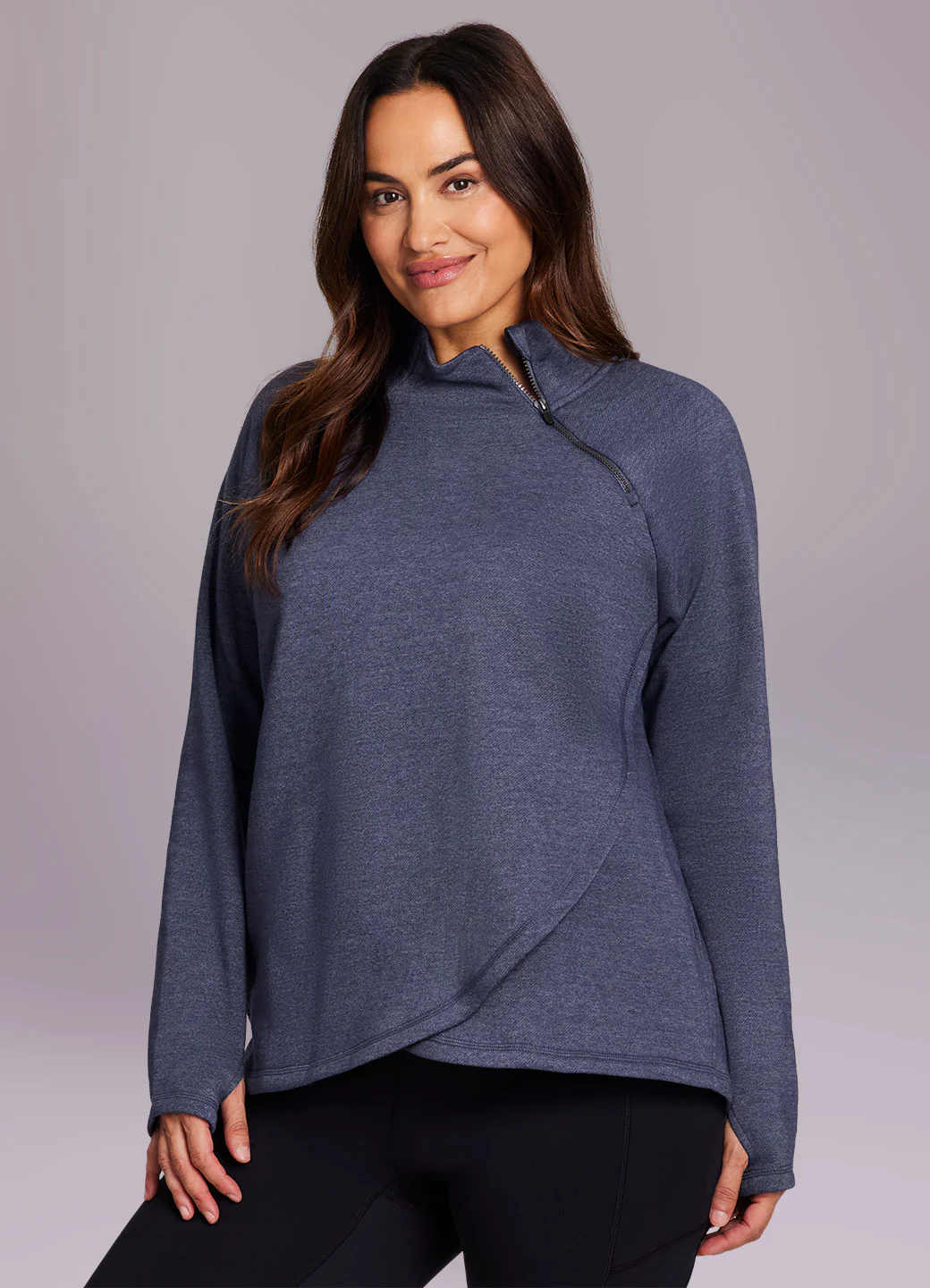 Plus Prime Ready To Roll Fleece Zip Mock Neck Pullover - Image 22