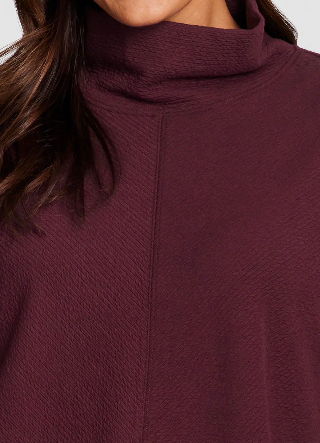 Plus Studio Jacquard Mock Neck Pullover - Image 20