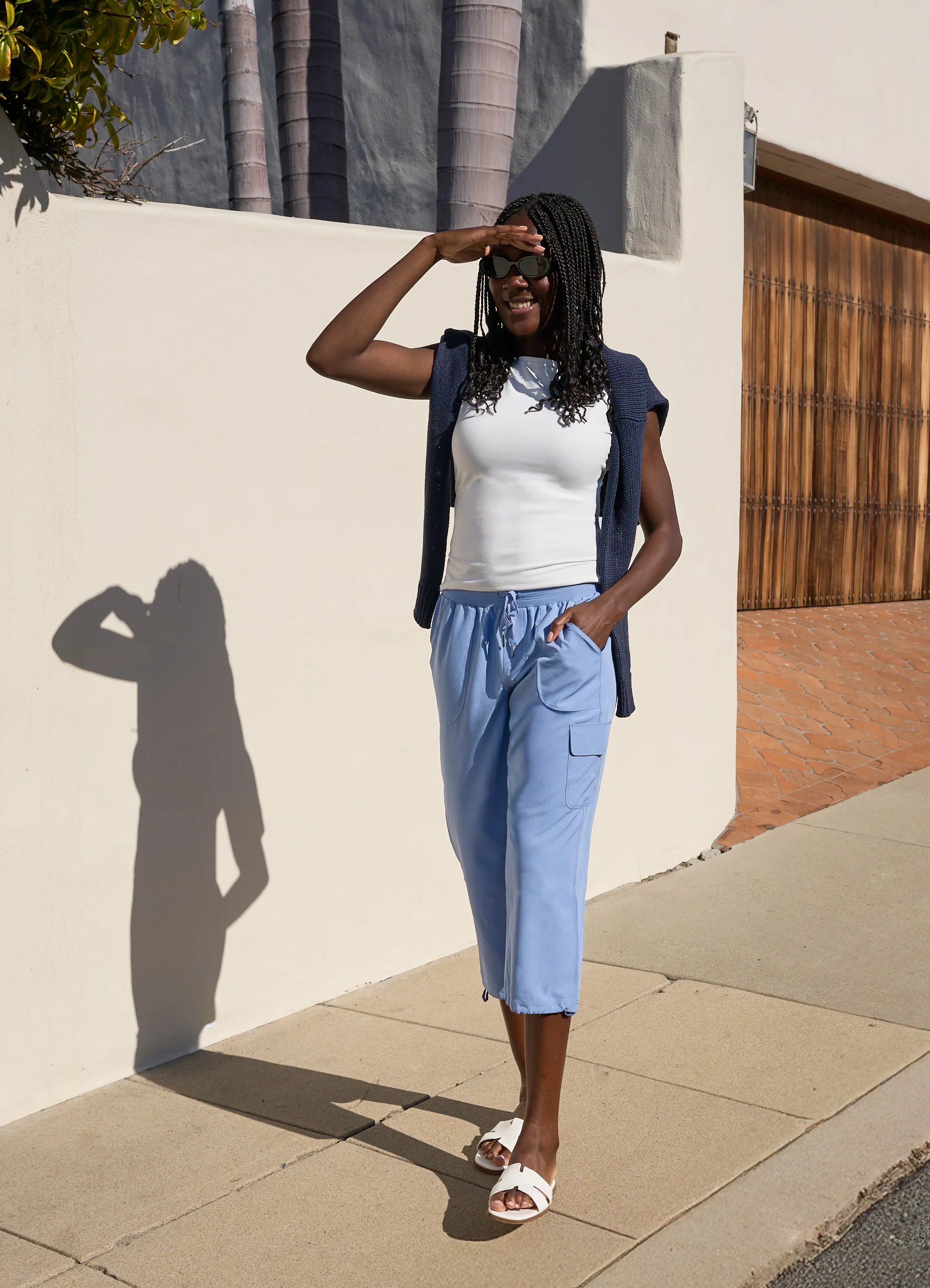 City Stretch Anywhere Cargo Capri - Image 75