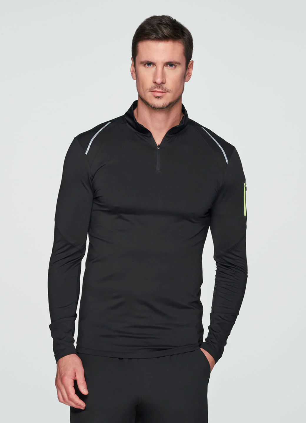 Prime Compression 1/4 Zip Base Layer Tee - Image 9