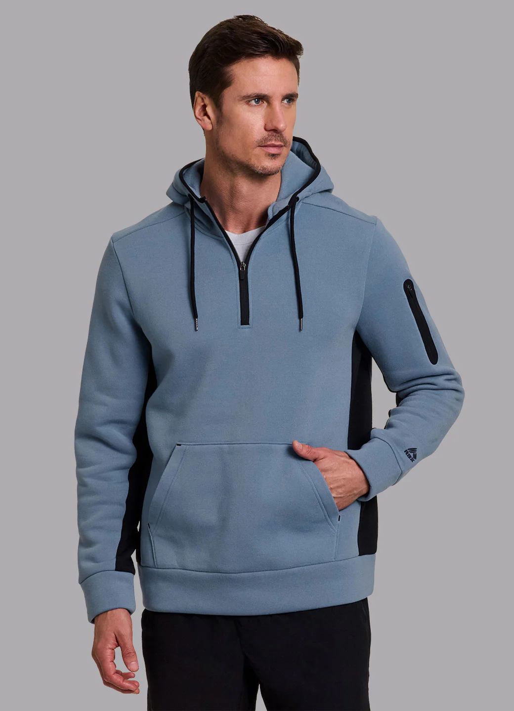 Prime Contrast Quarter Zip Fleece Sweatshirt - Image 25