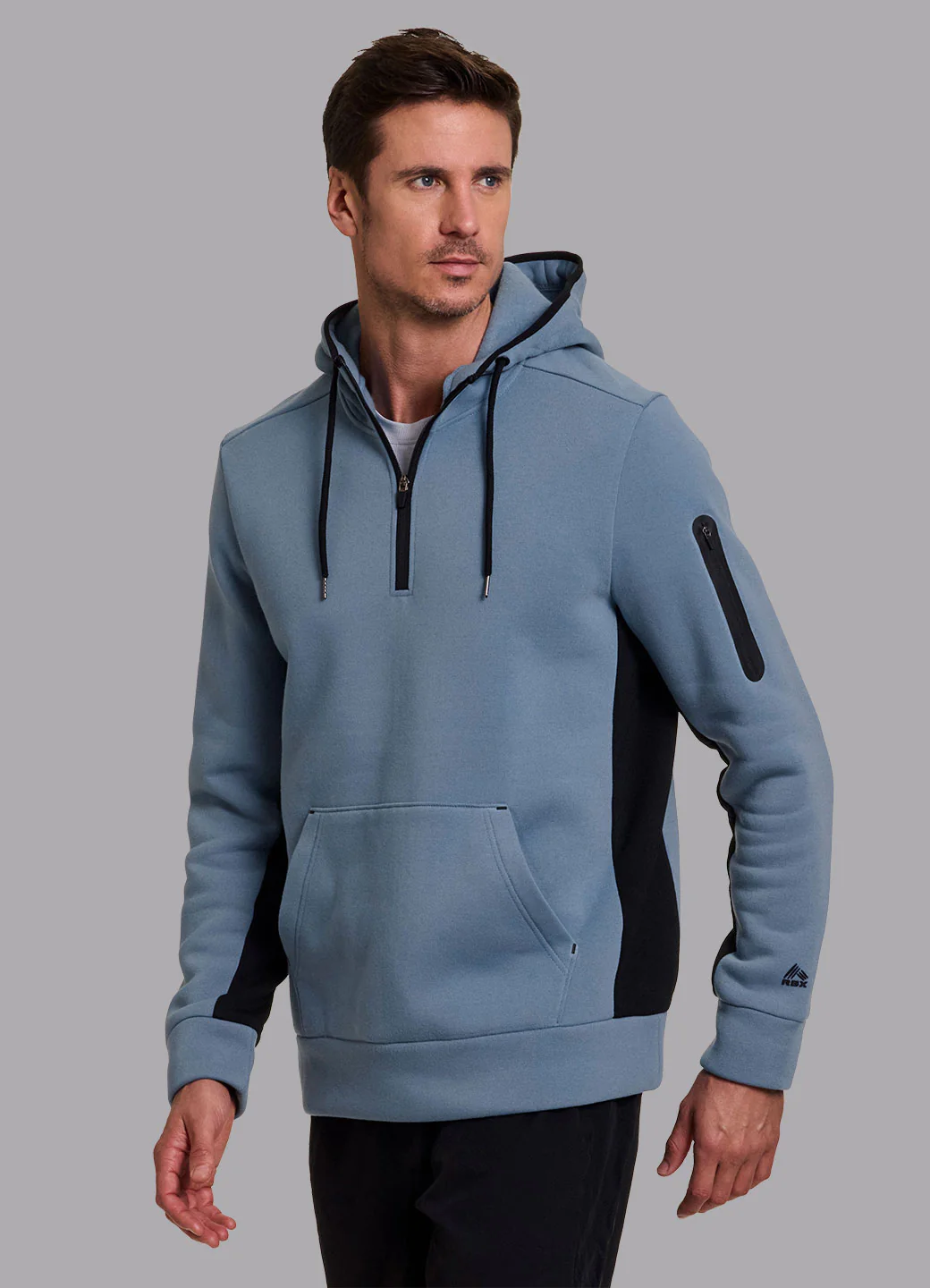 Prime Contrast Quarter Zip Fleece Sweatshirt - Image 28