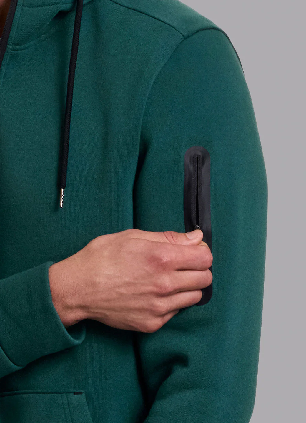 Prime Contrast Quarter Zip Fleece Sweatshirt - Image 31