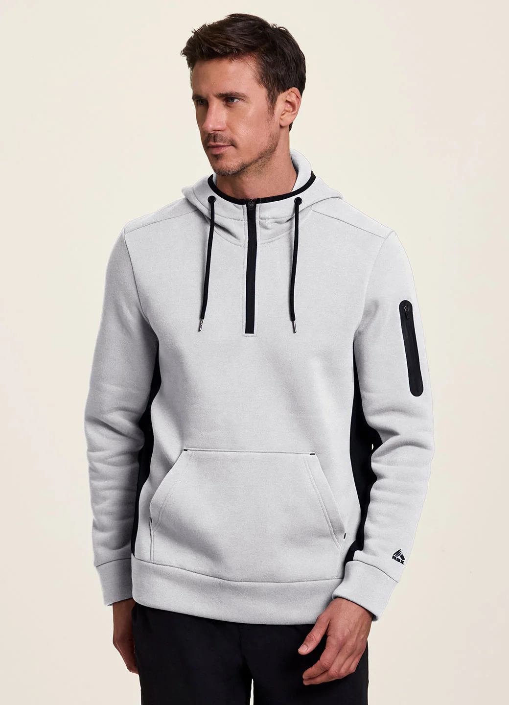 Prime Contrast Quarter Zip Fleece Sweatshirt - Image 5