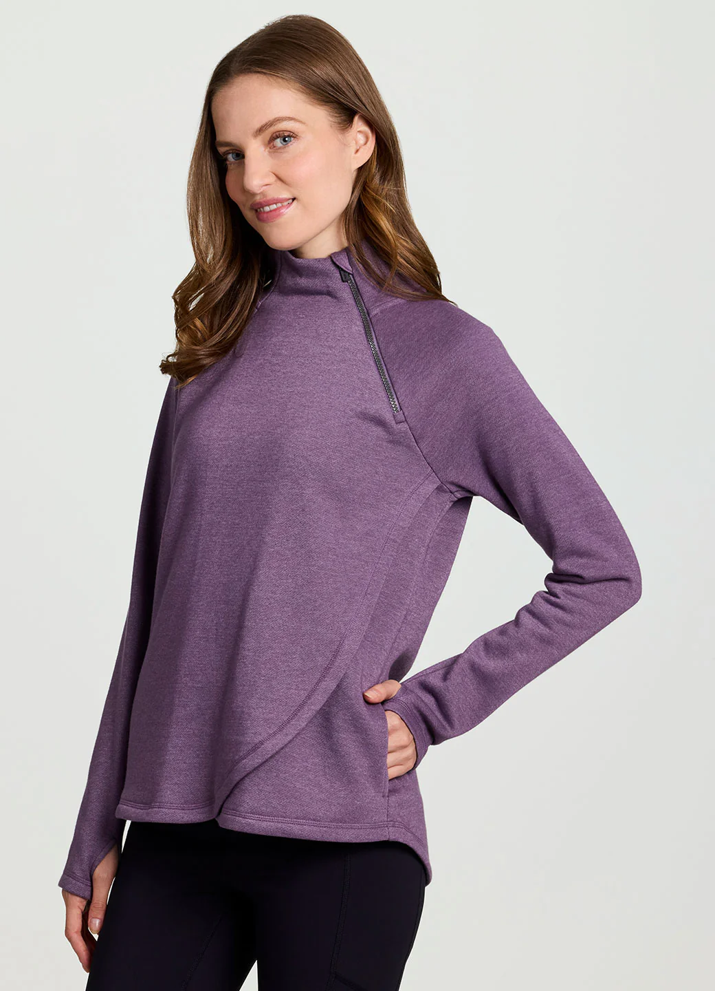 Prime Ready To Roll Fleece Zip Mock Neck Pullover - Image 19