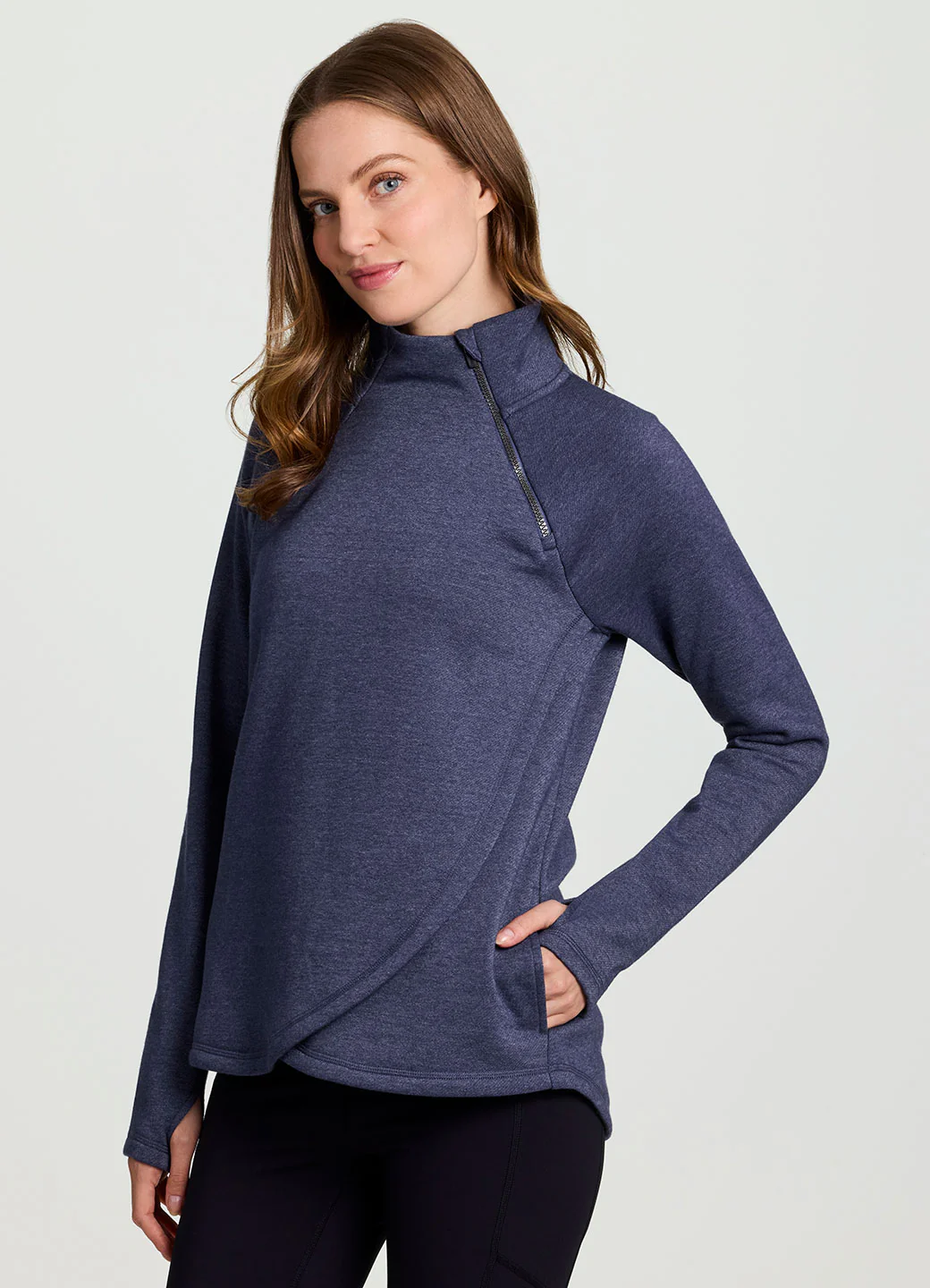 Prime Ready To Roll Fleece Zip Mock Neck Pullover - Image 23