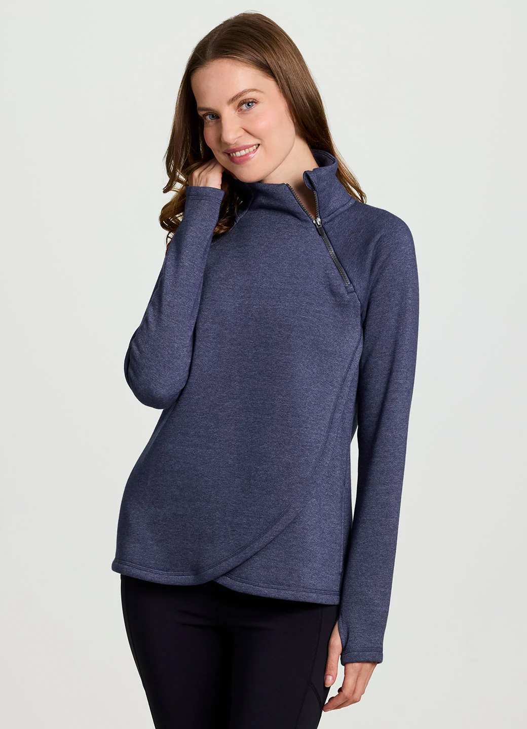 Prime Ready To Roll Fleece Zip Mock Neck Pullover - Image 24