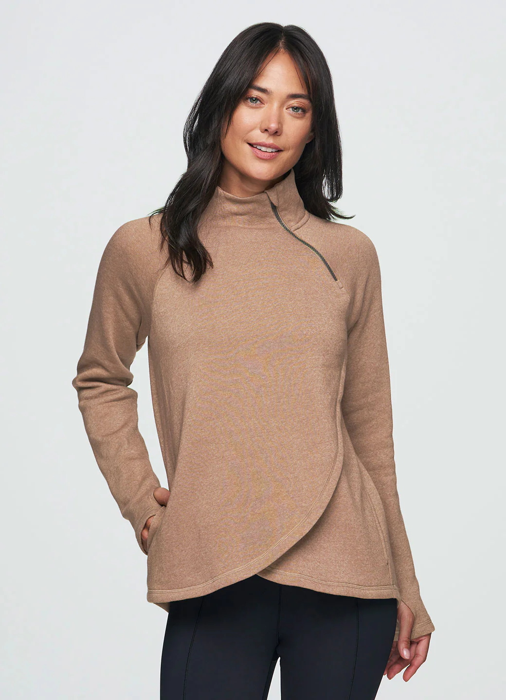 Prime Ready To Roll Fleece Zip Mock Neck Pullover - Image 31