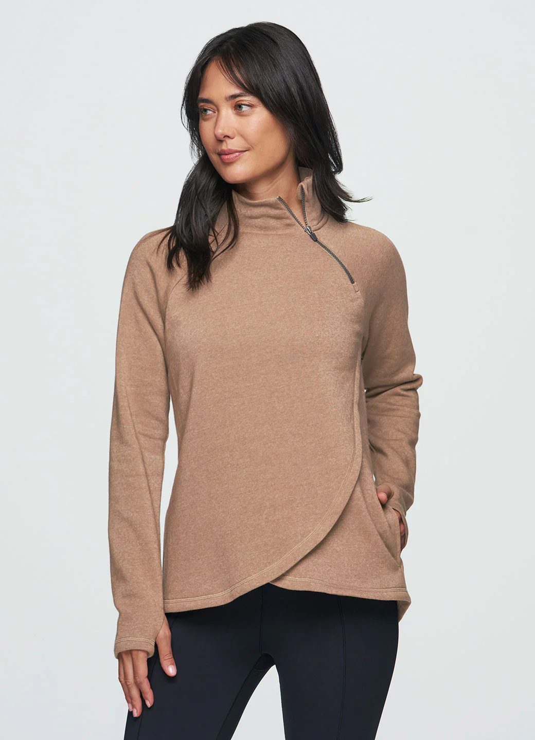 Prime Ready To Roll Fleece Zip Mock Neck Pullover - Image 34