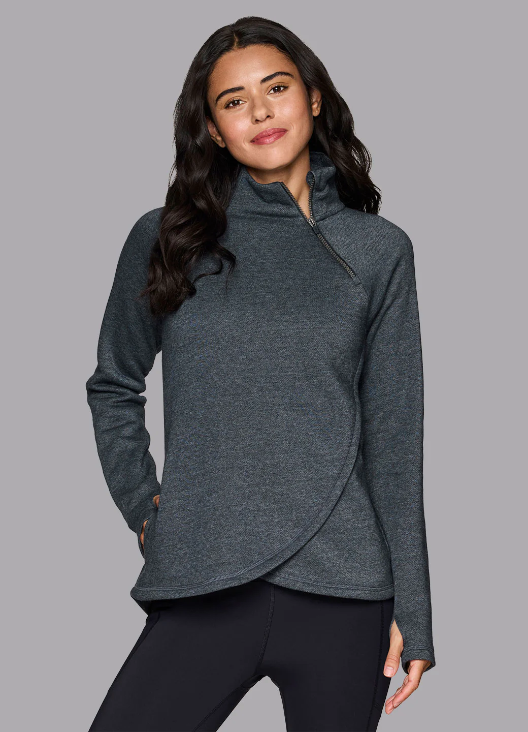 Prime Ready To Roll Fleece Zip Mock Neck Pullover - Image 39