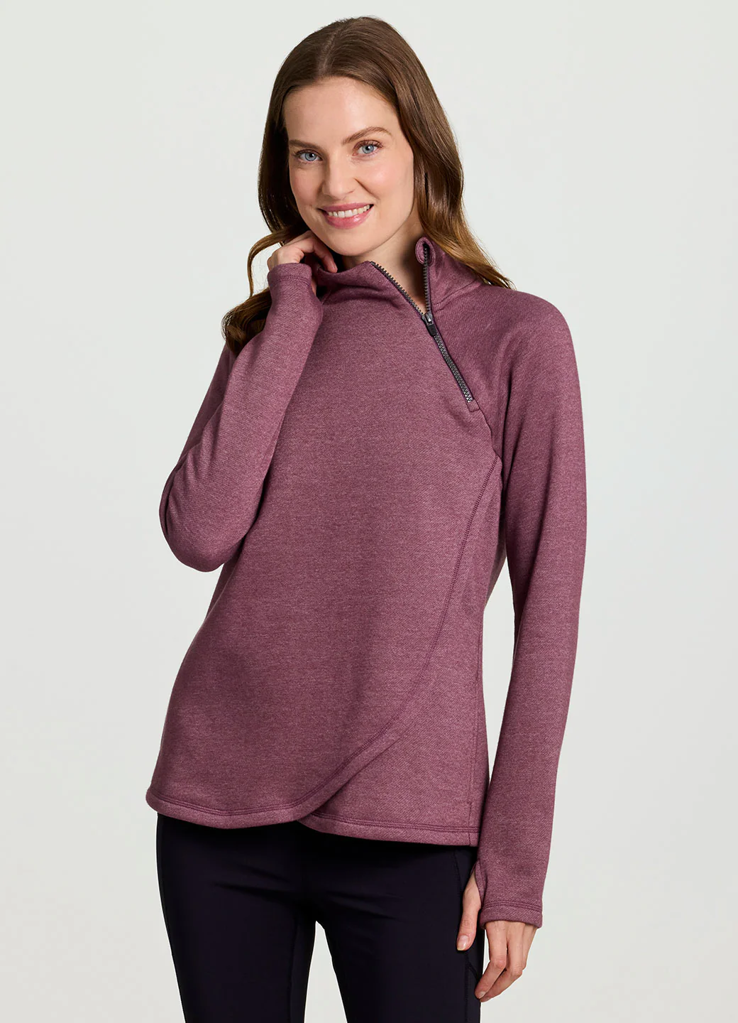 Prime Ready To Roll Fleece Zip Mock Neck Pullover - Image 44