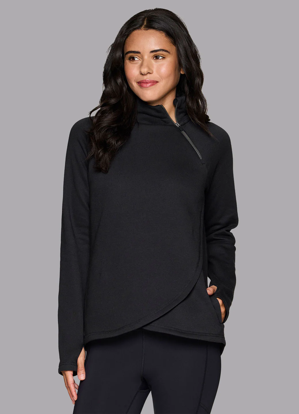 Prime Ready To Roll Fleece Zip Mock Neck Pullover - Image 54