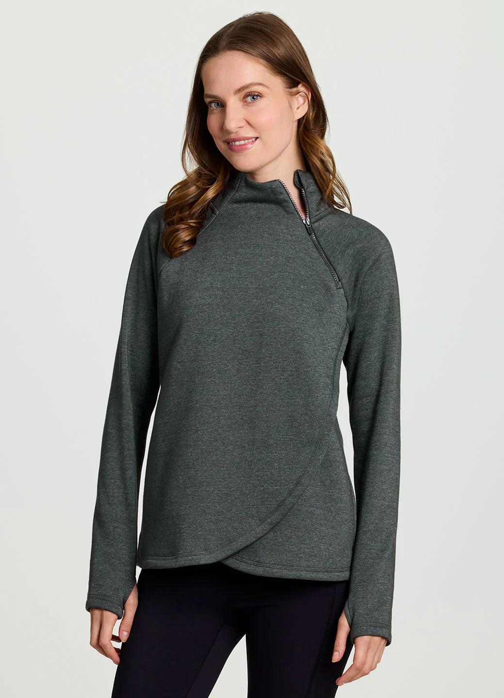 Prime Ready To Roll Fleece Zip Mock Neck Pullover - Image 59
