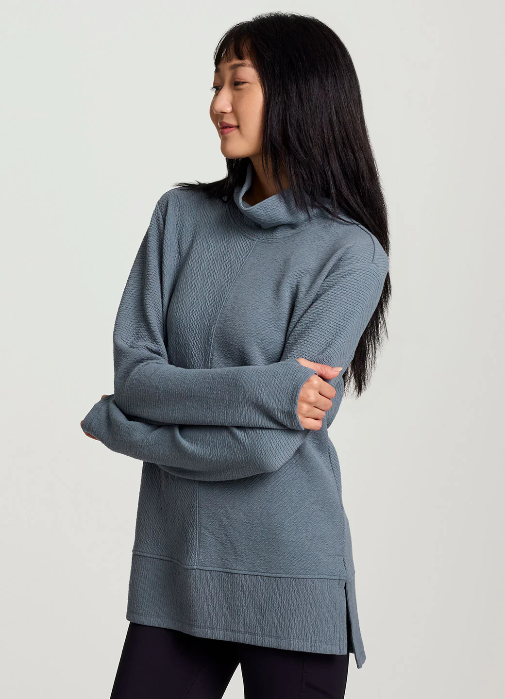 Studio Jacquard Mock Neck Pullover - Image 46
