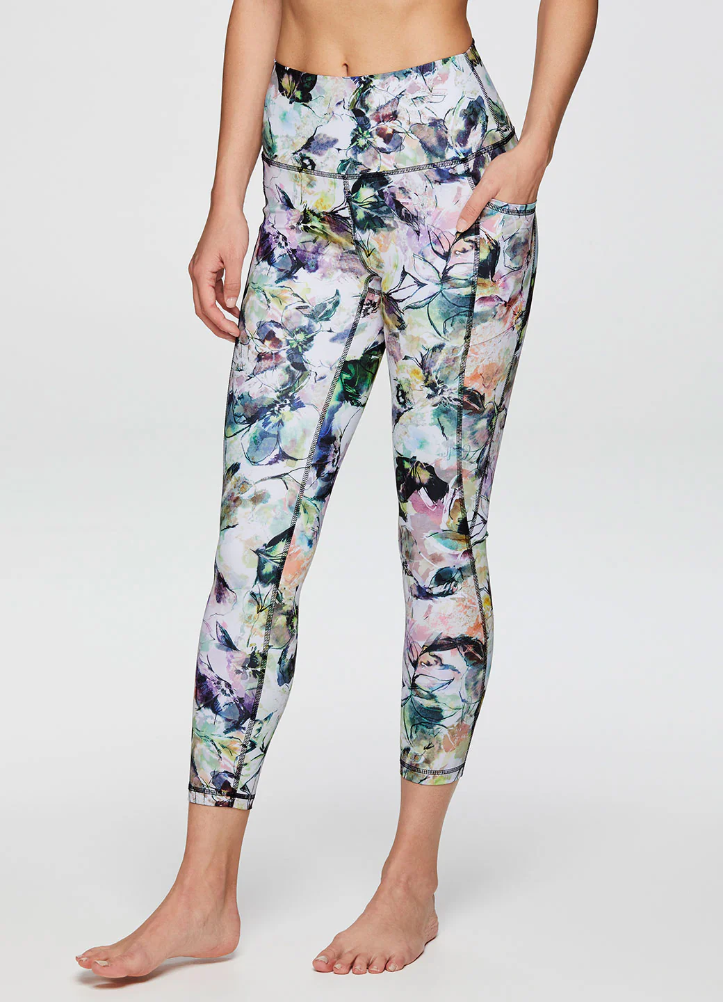 Watercolor Floral 7/8 Legging - Image 8